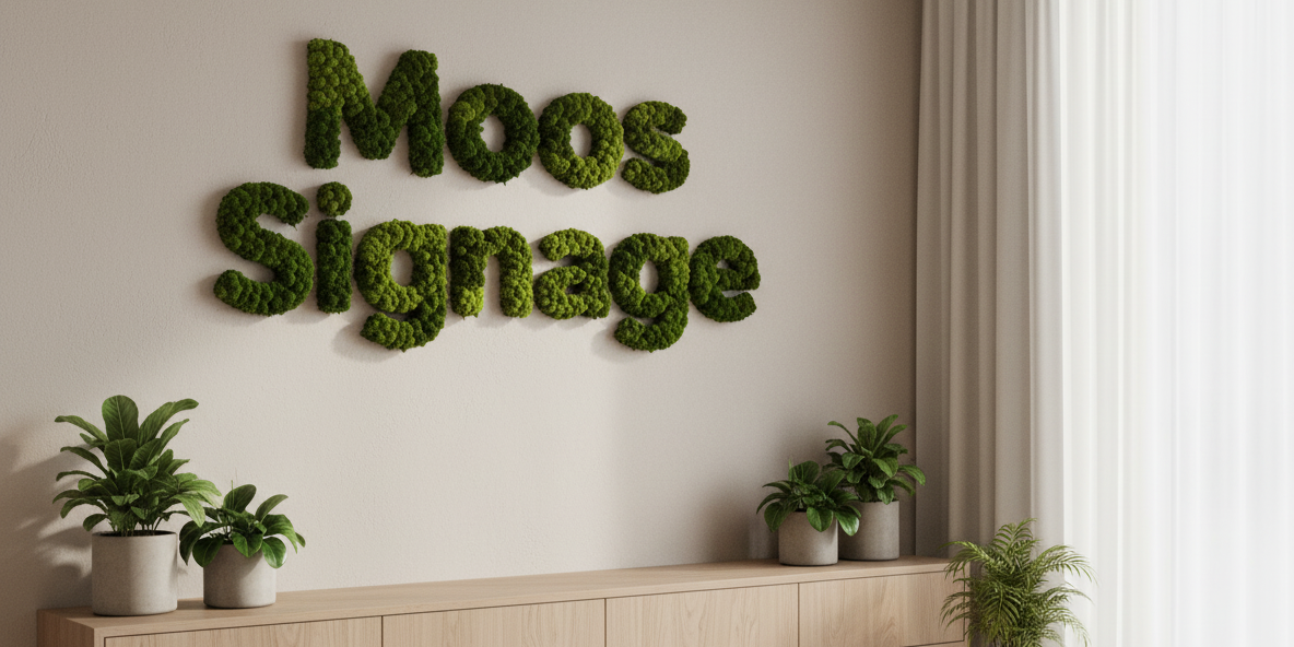 Moos Signage Moosbuchstaben